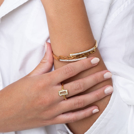 Bangle Donatela Bracelet Gold Plated 18K in 18K gold-plated – Meiva bracelet view 2