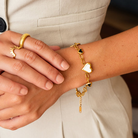 Bracelet Love Glow Monochrome 18K Gold Plated in 18K gold-plated – Meiva bracelet view 2