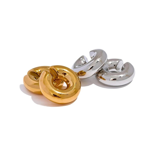 Ear Cuff Lola Chunky 18K Gold-Plated in 18K gold-plated – Meiva jewelry view 2