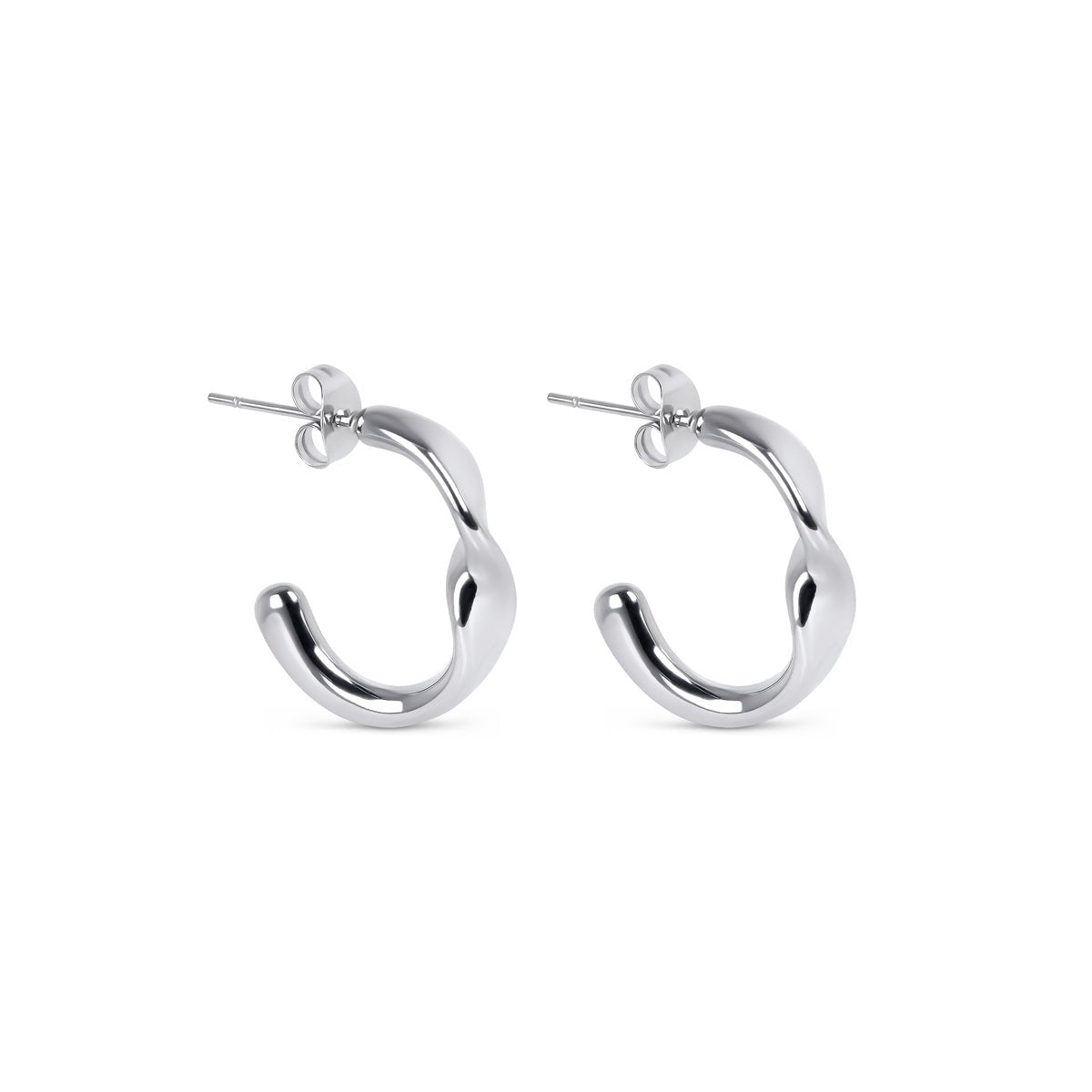 Hoop Earrings Luci Hoop Earring Silver – Meiva earrings