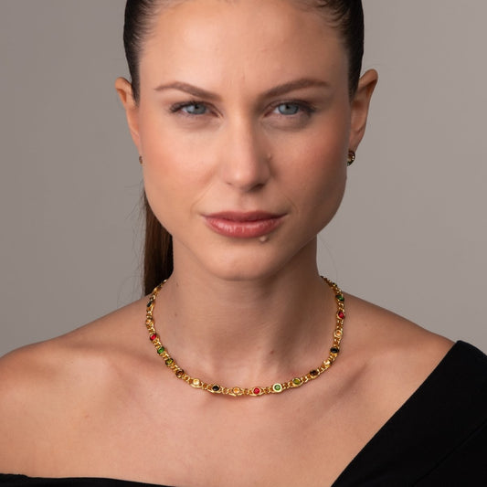 Necklace Chloe 18K Gold Plated in 18K gold-plated – Meiva necklace view 2