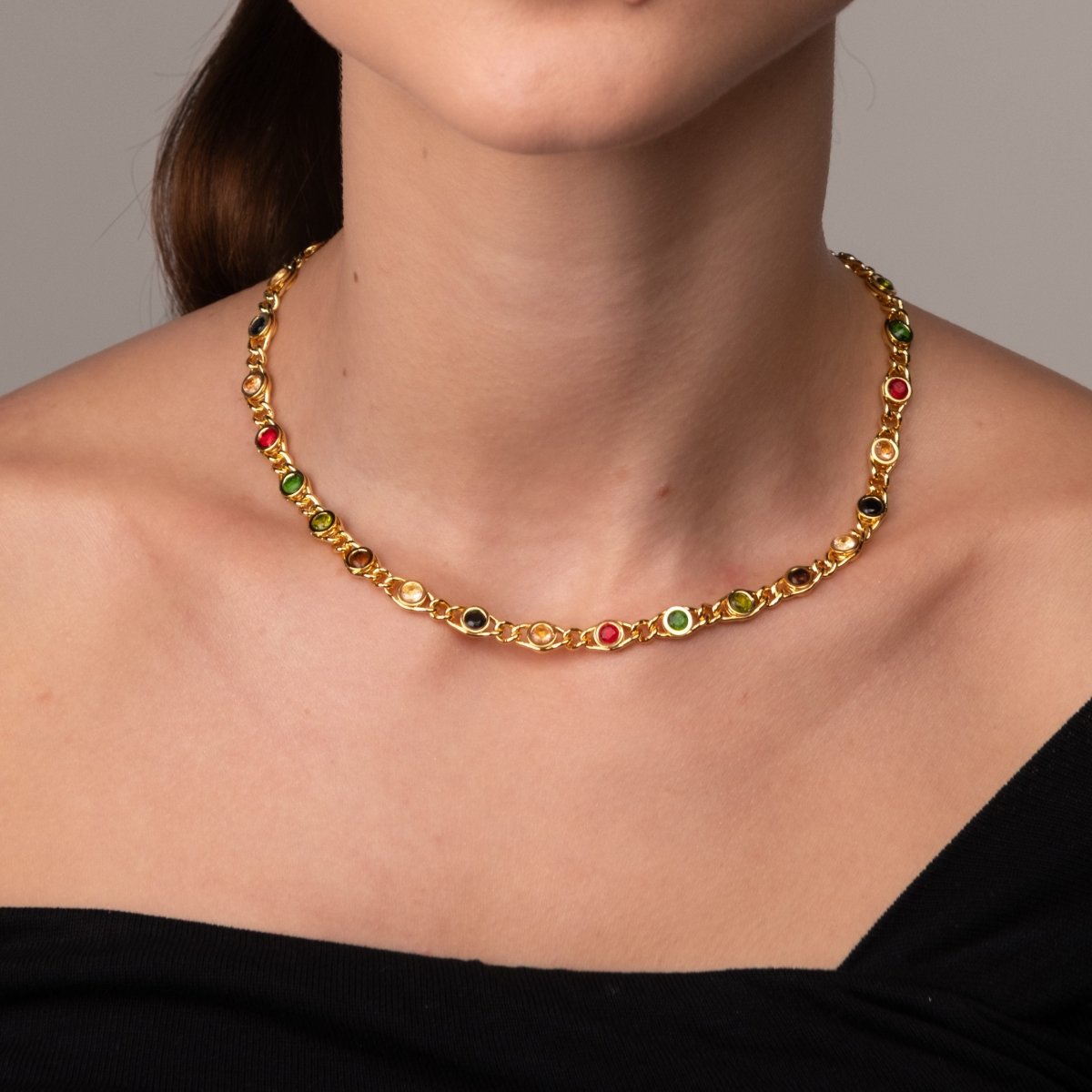 Necklace Chloe 18K Gold Plated in 18K gold-plated – Meiva necklace view 4