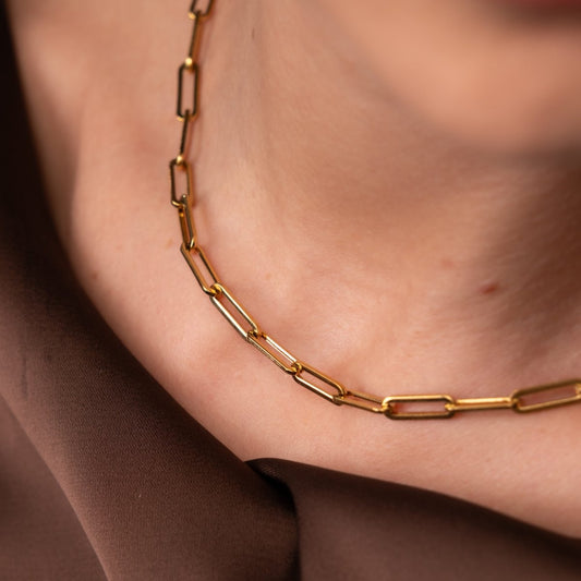 Necklace Celina Link Chain 18K Gold-Plated in 18K gold-plated – Meiva necklace view 2