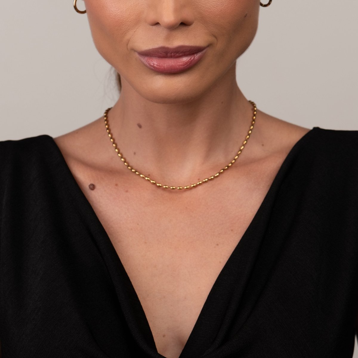 Necklace Sphere 18K Gold-Plated in 18K gold-plated – Meiva necklace view 7
