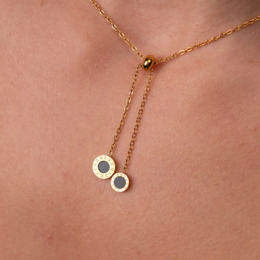 Necklace Athenas Lariat 18K Gold Plated in 18K gold-plated – Meiva necklace view 2