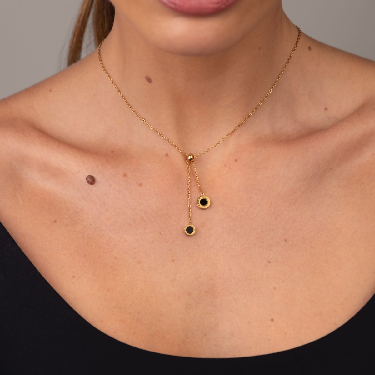 Necklace Athenas Lariat 18K Gold Plated in 18K gold-plated – Meiva necklace view 4