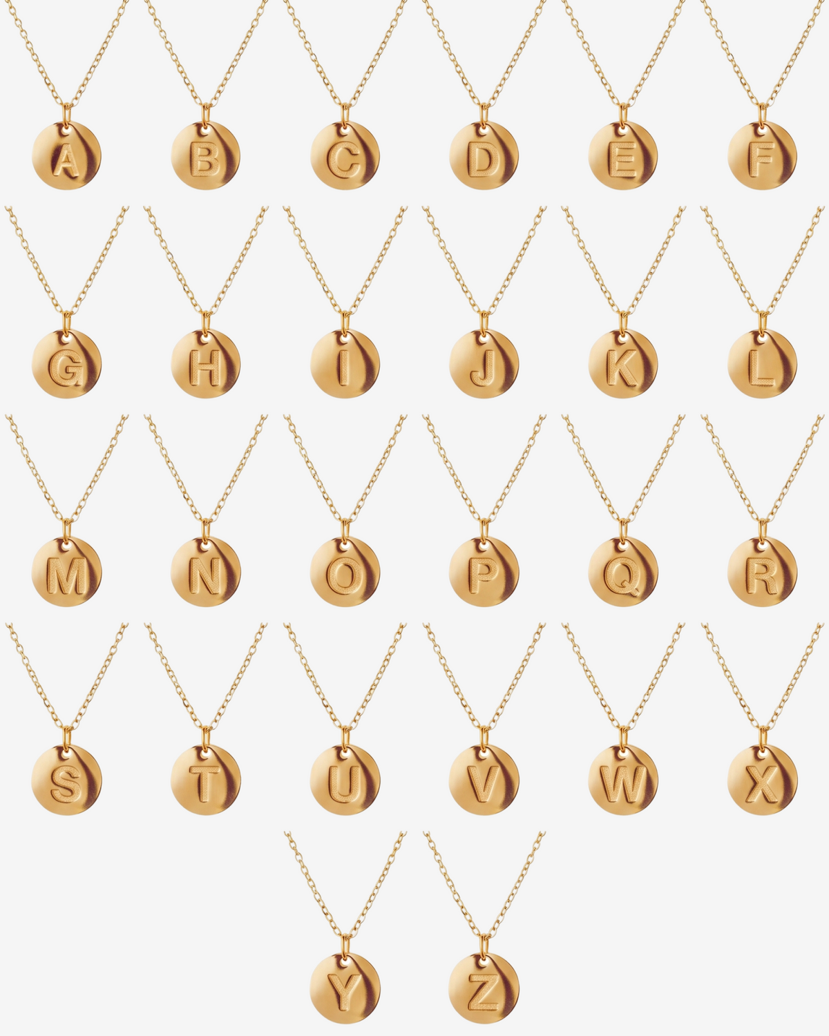 Necklace Minimalist Initial Letter 18K Gold-Plated in 18K gold-plated – Meiva necklace view 5