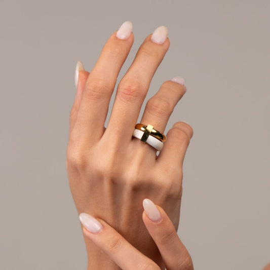 Ring Rich Layered 18K Gold Plated in 18K gold-plated – Meiva ring view 2