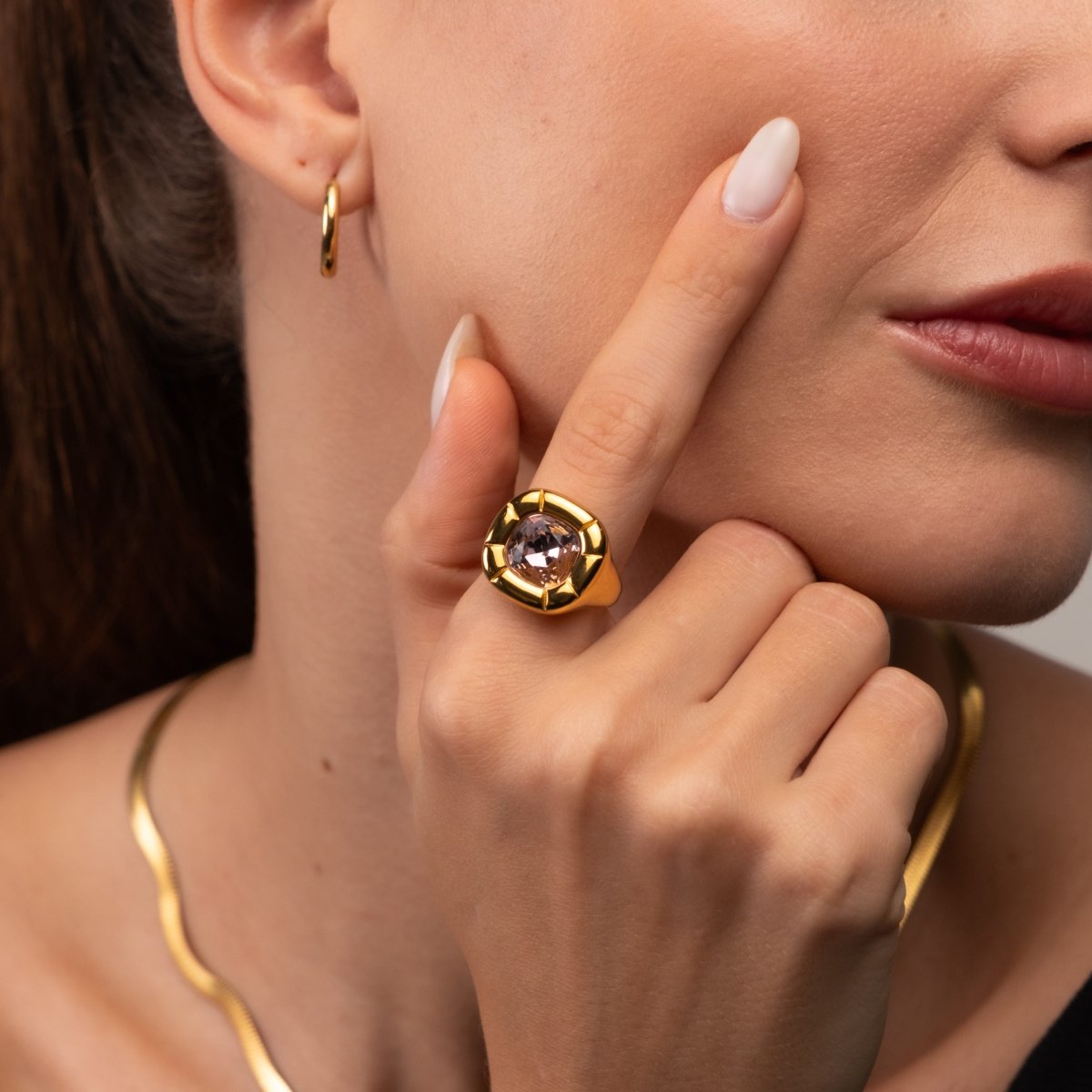Ring Dulcis Cocktail 18K Gold-Plated in 18K gold-plated – Meiva ring view 6