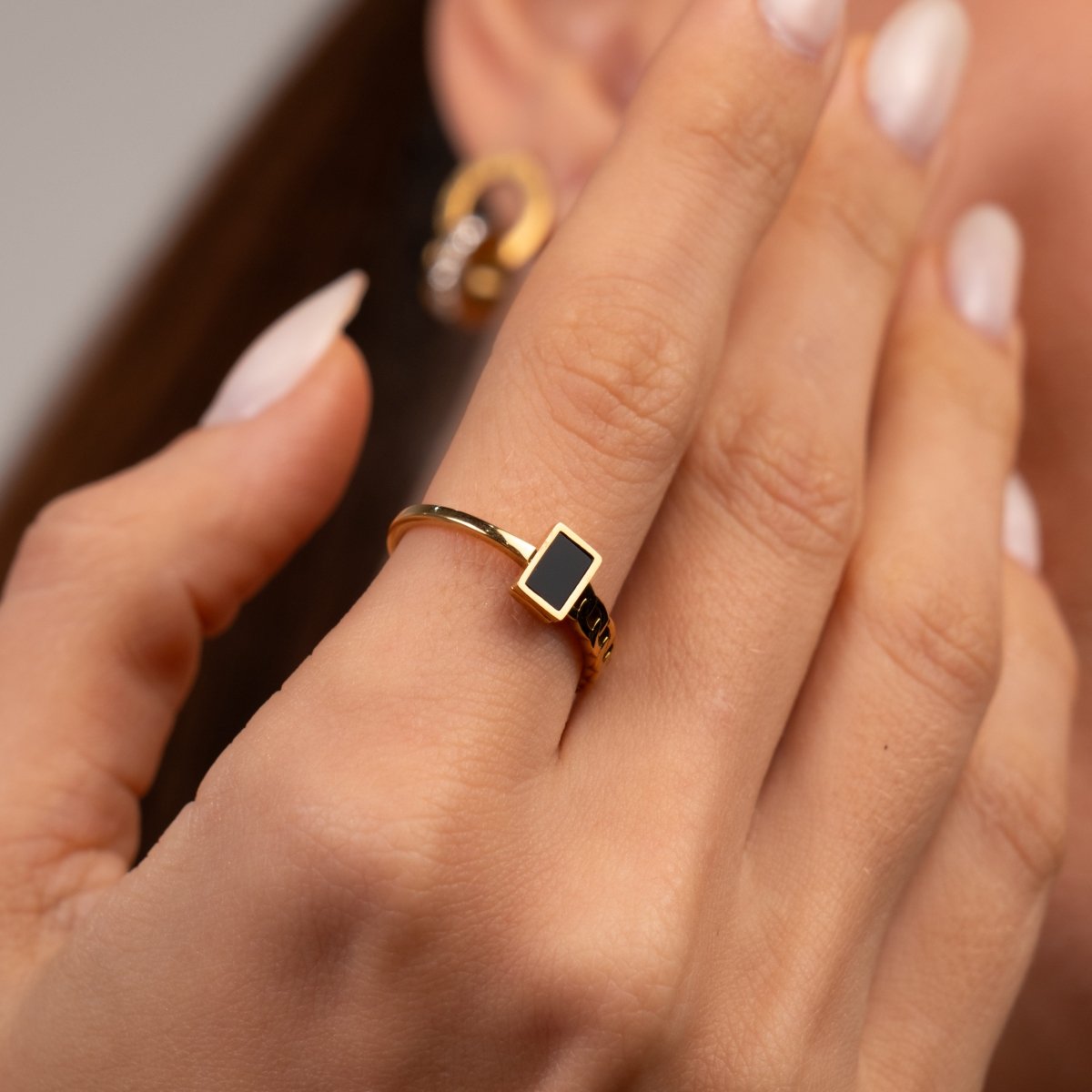 Ring Fusion Gold Plated 18K in 18K gold-plated – Meiva ring view 4