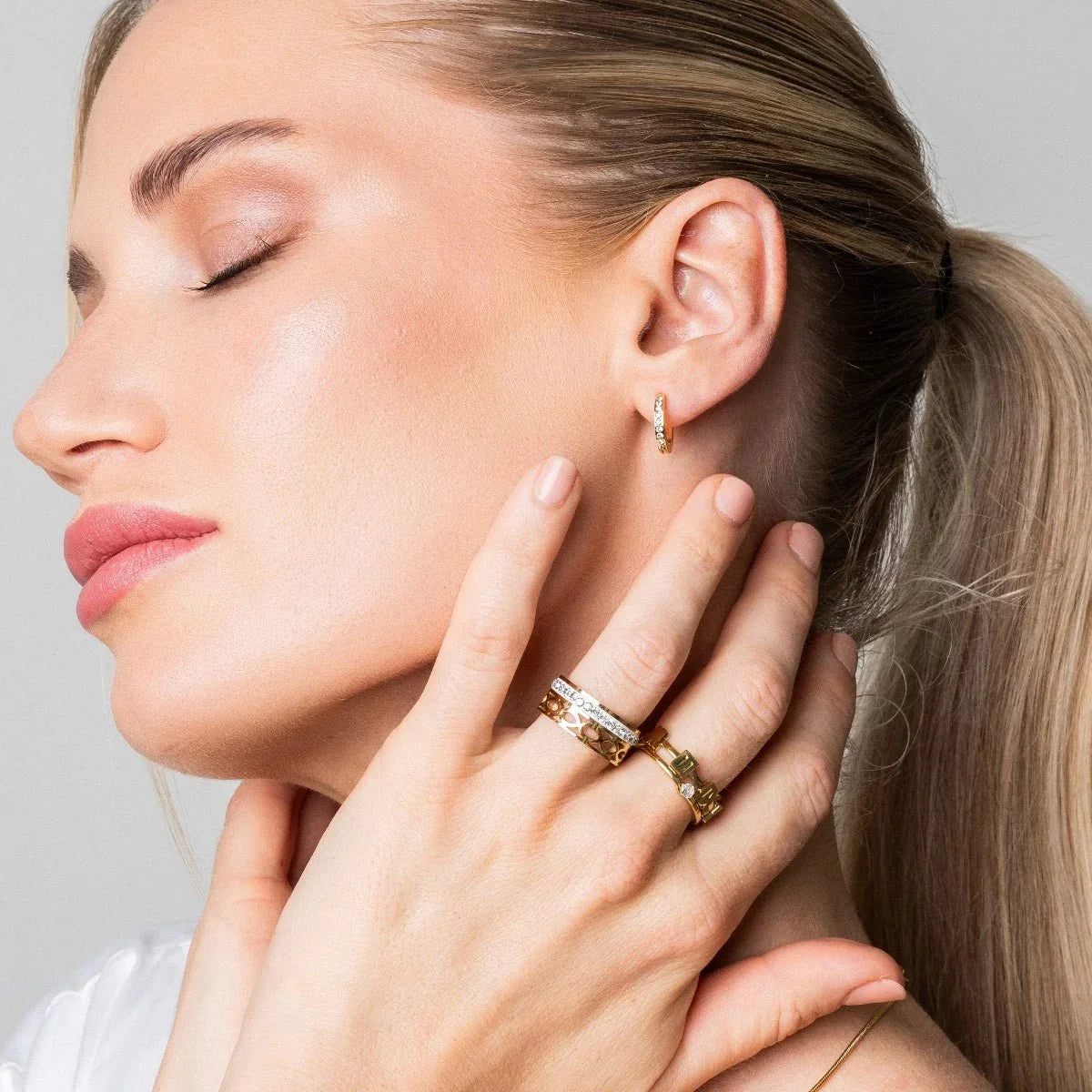 Ring Mosaic 18K Gold-Plated in 18K gold-plated – Meiva ring view 6