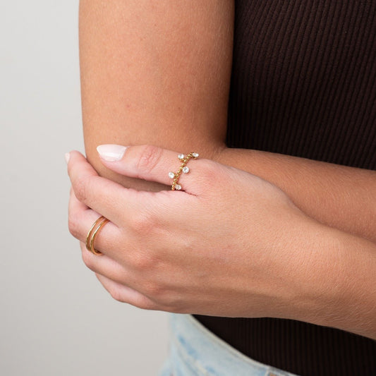Ring Serena 18K Gold-Plated in 18K gold-plated – Meiva ring view 2
