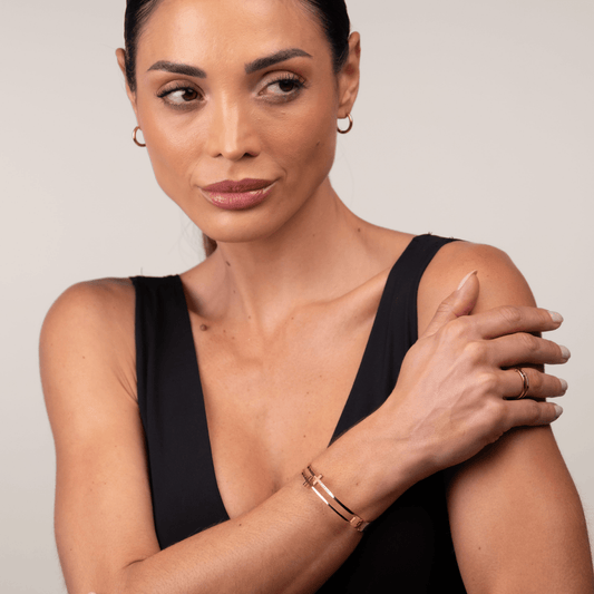 Set Cross 18K Gold Plated in 18K gold-plated – Meiva jewelry view 2