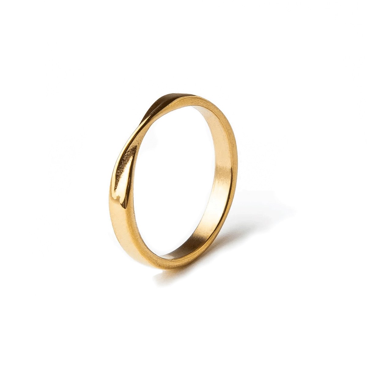 Ring Twisted 18K Gold Plated in 18K gold-plated – Meiva ring