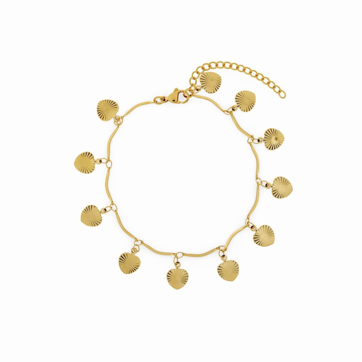 Anklet Shell 18K Gold-Plated in 18K gold-plated – Meiva jewelry