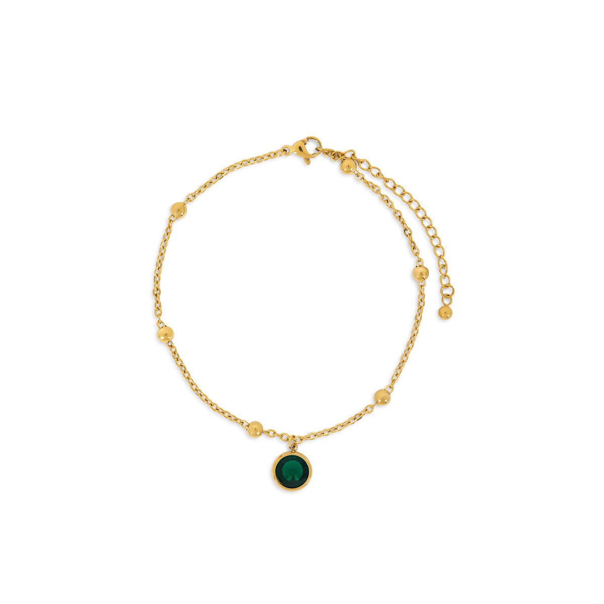 Anklet EsmeralPendant 18K Gold Plated jewelry detail 1