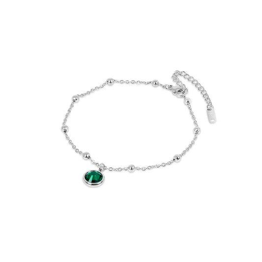 Anklet EsmeralPendant - Silver jewelry detail 1