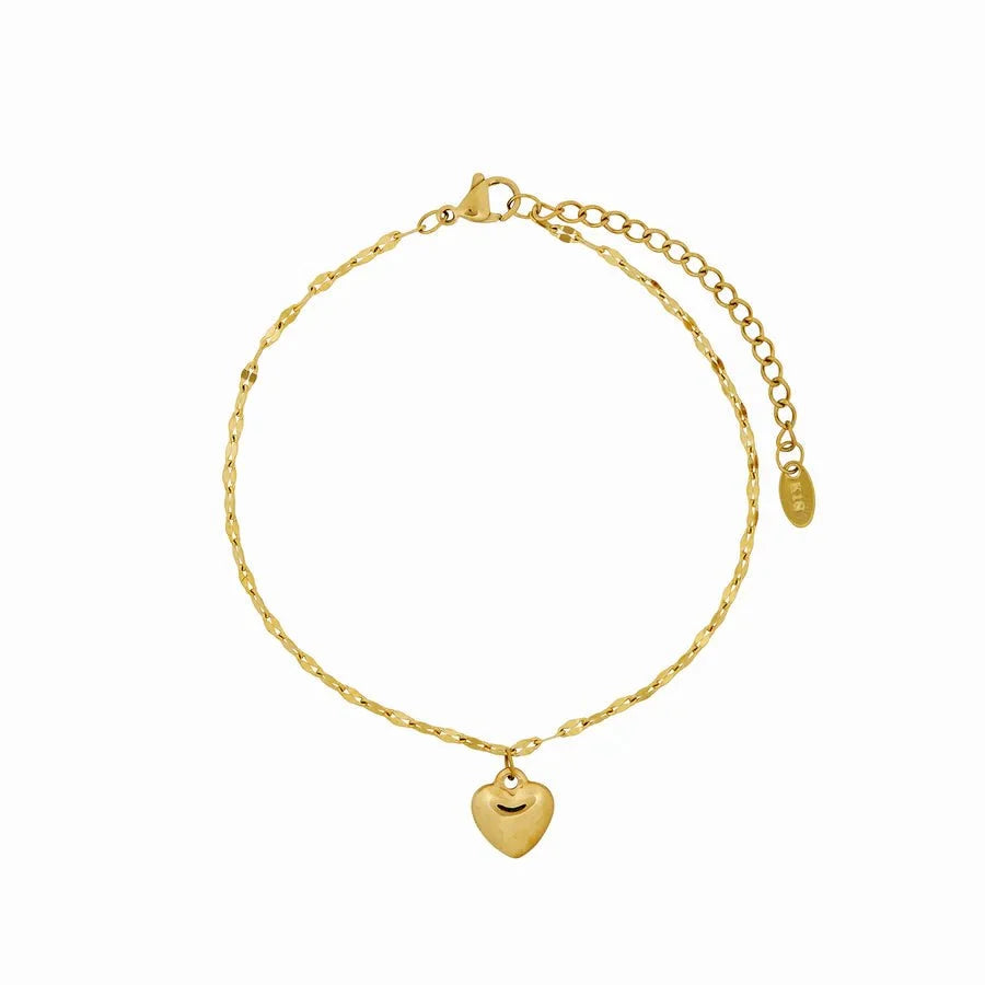 Anklet Love 18K Gold-Plated in 18K gold-plated – Meiva jewelry