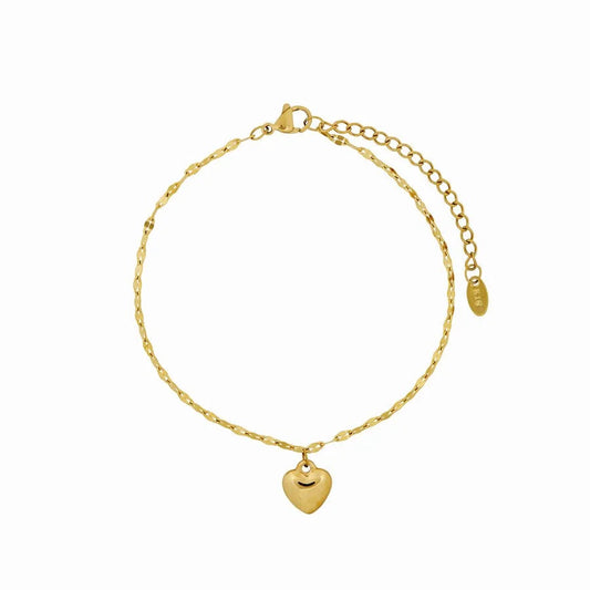 Anklet Love 18K Gold Plated jewelry detail 1