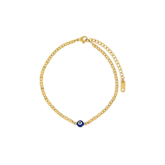 Anklet Olho Grego 18K Gold Plated jewelry detail 1