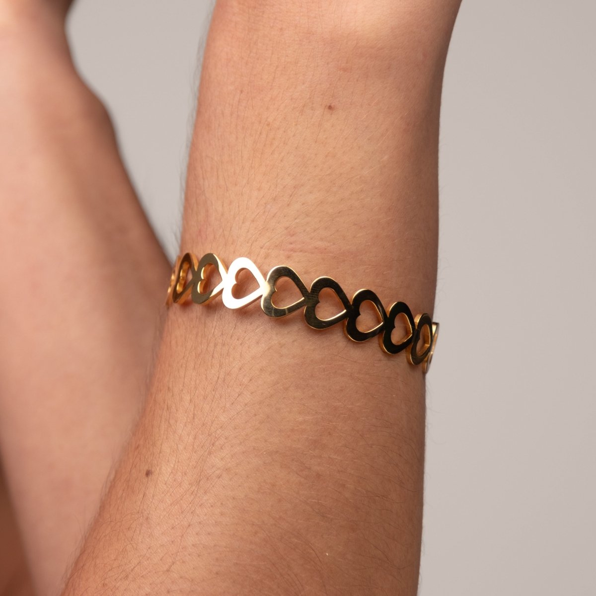 Bangle Adored Cuff Bracelet 18K Gold-Plated in 18K gold-plated – Meiva bracelet view 5