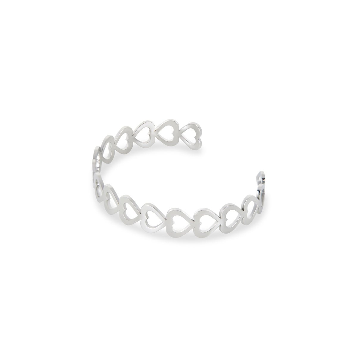 Bangle Adored Cuff Bracelet Silver – Meiva bracelet