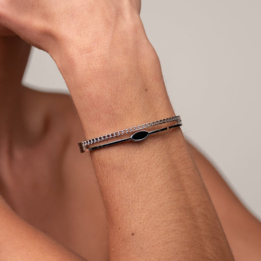 Bangle Roman Numeral Cuff Bracelet Silver – Meiva bracelet