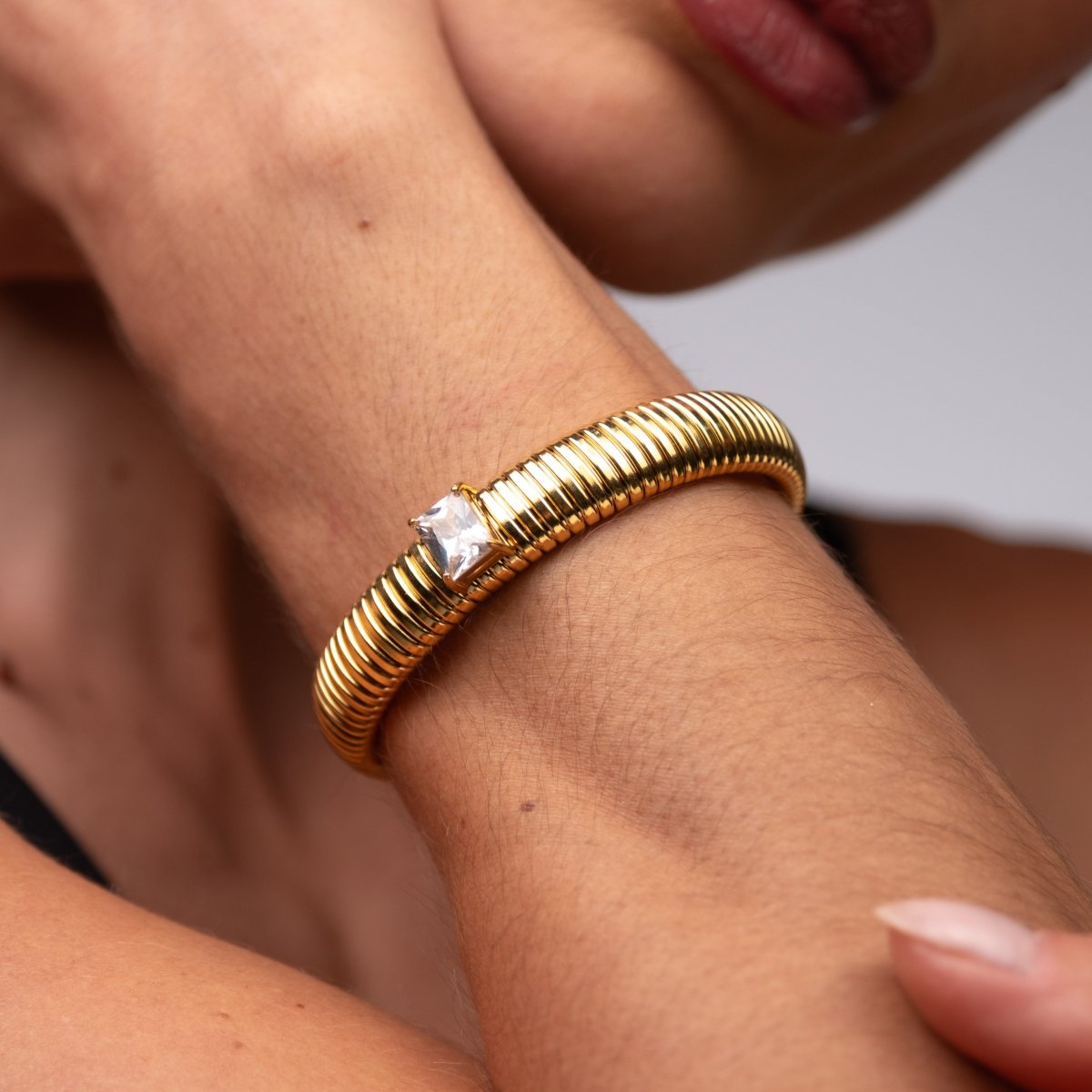 Bangle Capri Bracelet Gold Plated 18K in 18K gold-plated – Meiva bracelet view 3