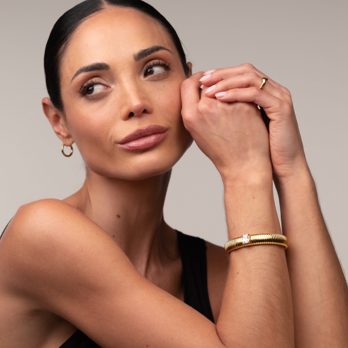 Bangle Capri Bracelet Gold Plated 18K in 18K gold-plated – Meiva bracelet view 8
