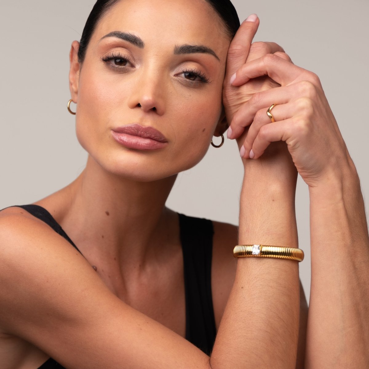 Bangle Capri Bracelet Gold Plated 18K in 18K gold-plated – Meiva bracelet view 9