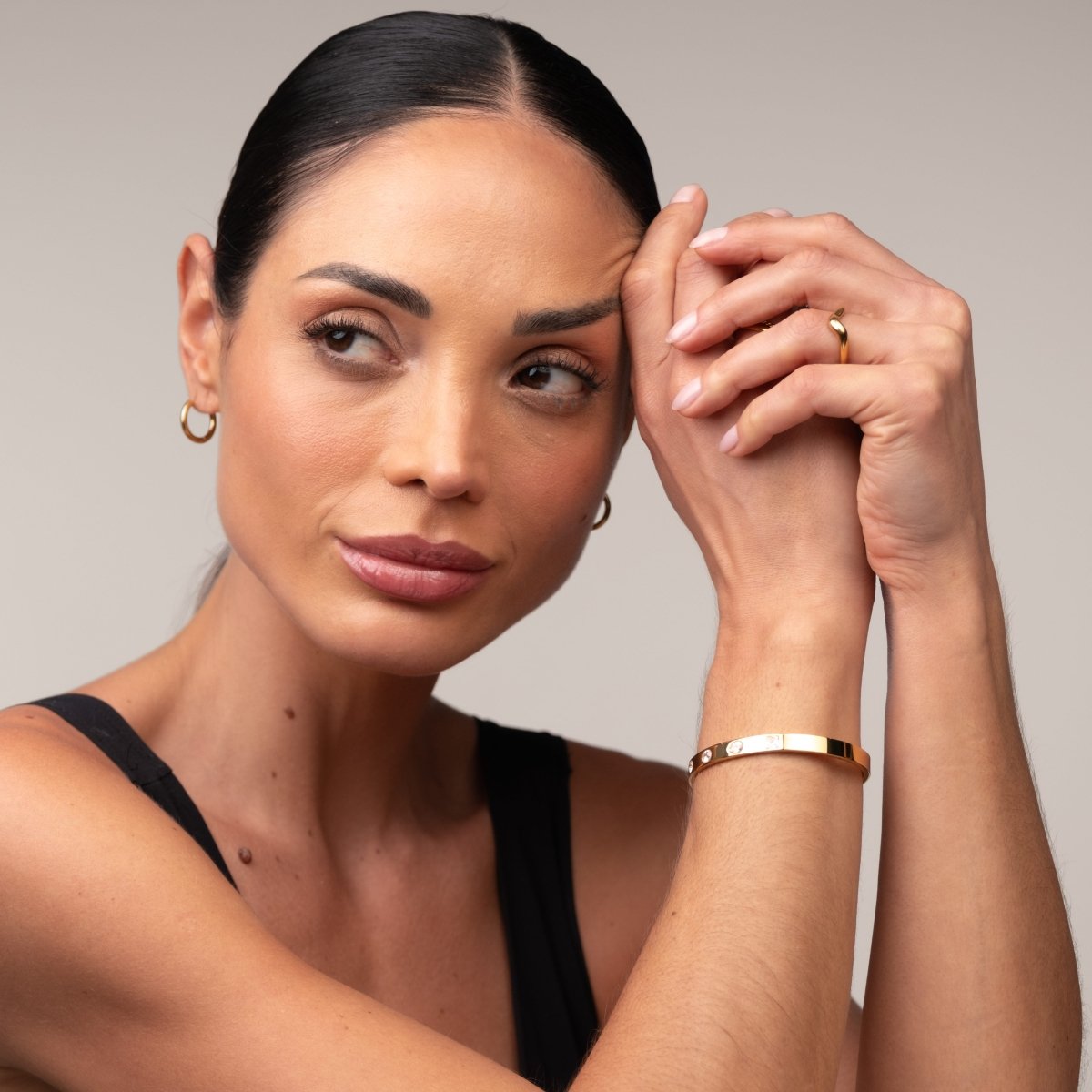 Bangle Catherine Bracelet Gold Plated 18K in 18K gold-plated – Meiva bracelet view 12