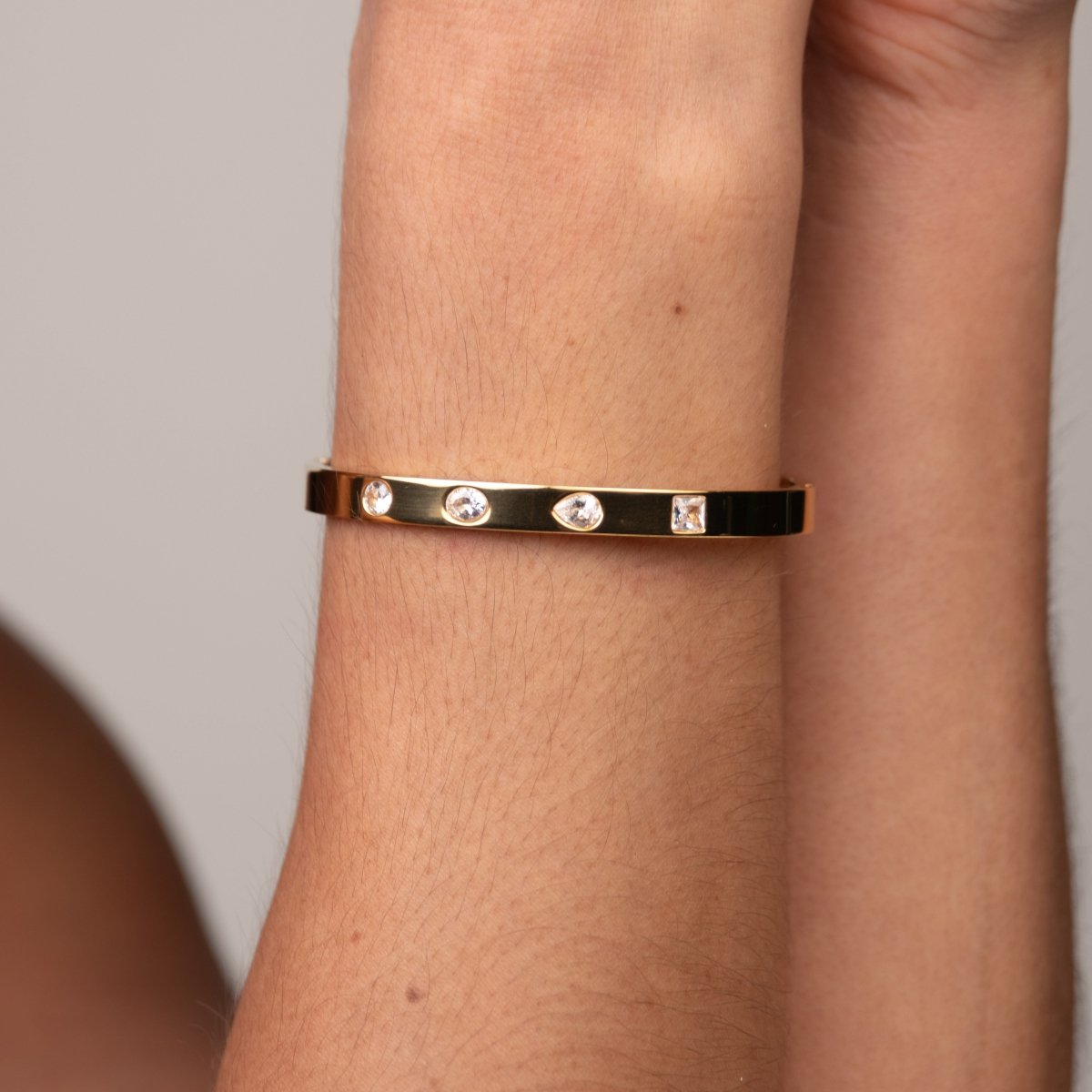 Bangle Catherine Bracelet Gold Plated 18K in 18K gold-plated – Meiva bracelet view 7