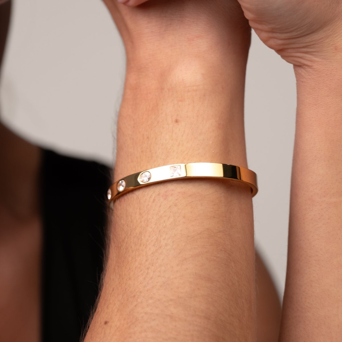 Bangle Catherine Bracelet Gold Plated 18K in 18K gold-plated – Meiva bracelet view 8