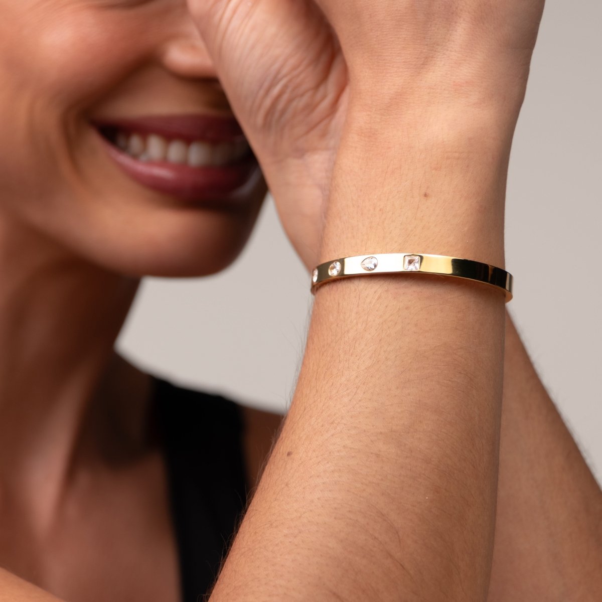 Bangle Catherine Bracelet Gold Plated 18K in 18K gold-plated – Meiva bracelet view 9