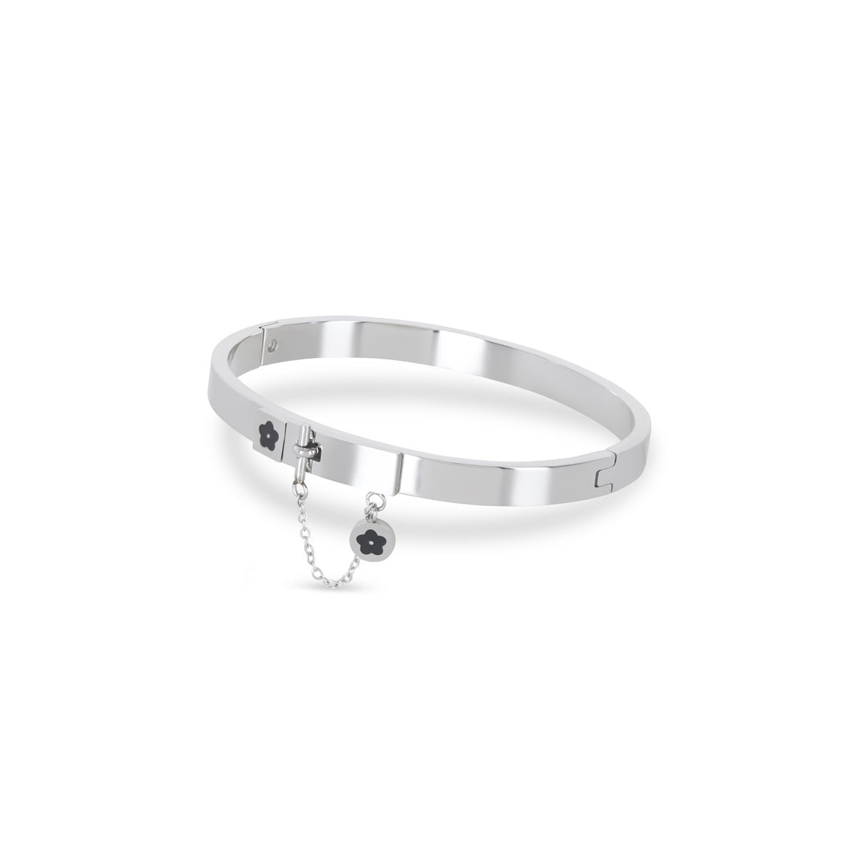 Bangle Charme Cuff Bracelet Silver – Meiva bracelet