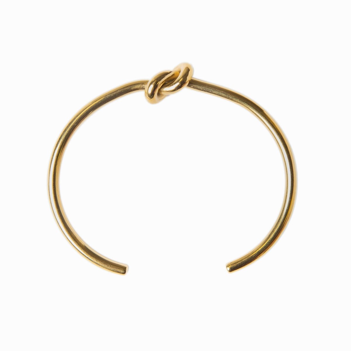 Bangle Central Knot Cuff Bracelet 18K Gold Plated in 18K gold-plated – Meiva bracelet