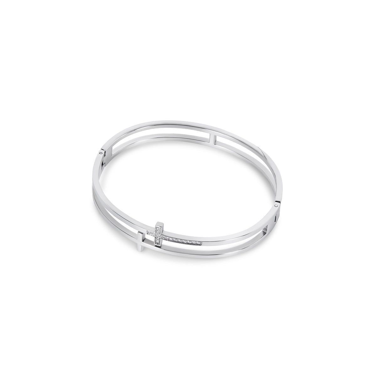 Bangle Silver Cross Cuff Bracelet – Meiva bracelet