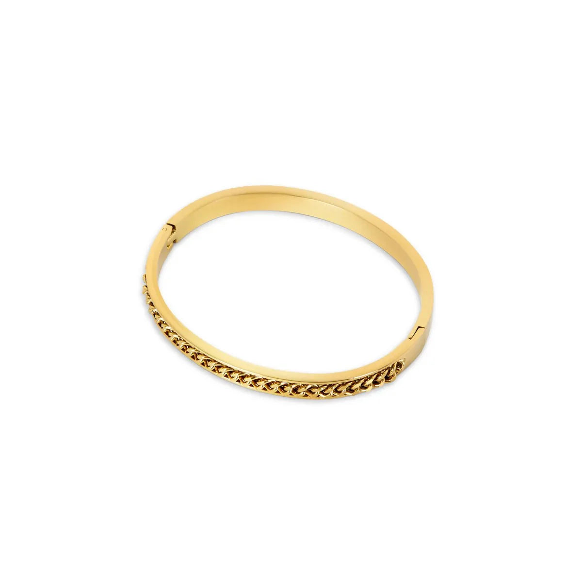 Bangle Link Cuff Bracelet 18K Gold-Plated in 18K gold-plated – Meiva bracelet