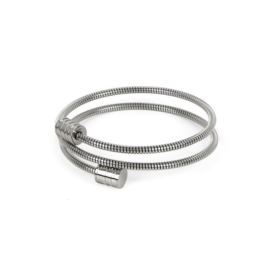 Bangle Triple Spiral Cuff Bracelet Silver – Meiva bracelet