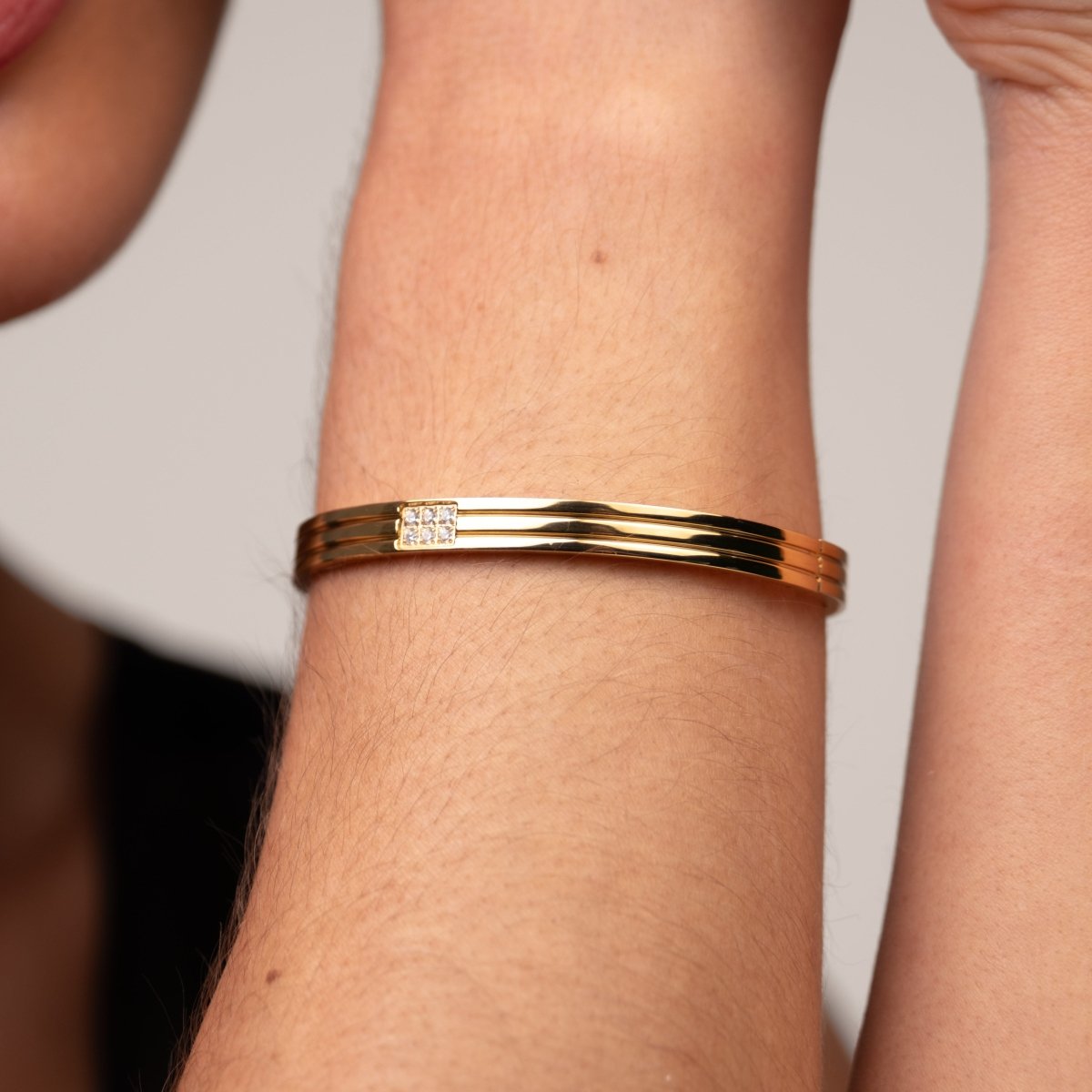 Bangle Hanna Bracelet Gold Plated 18K in 18K gold-plated – Meiva bracelet view 6