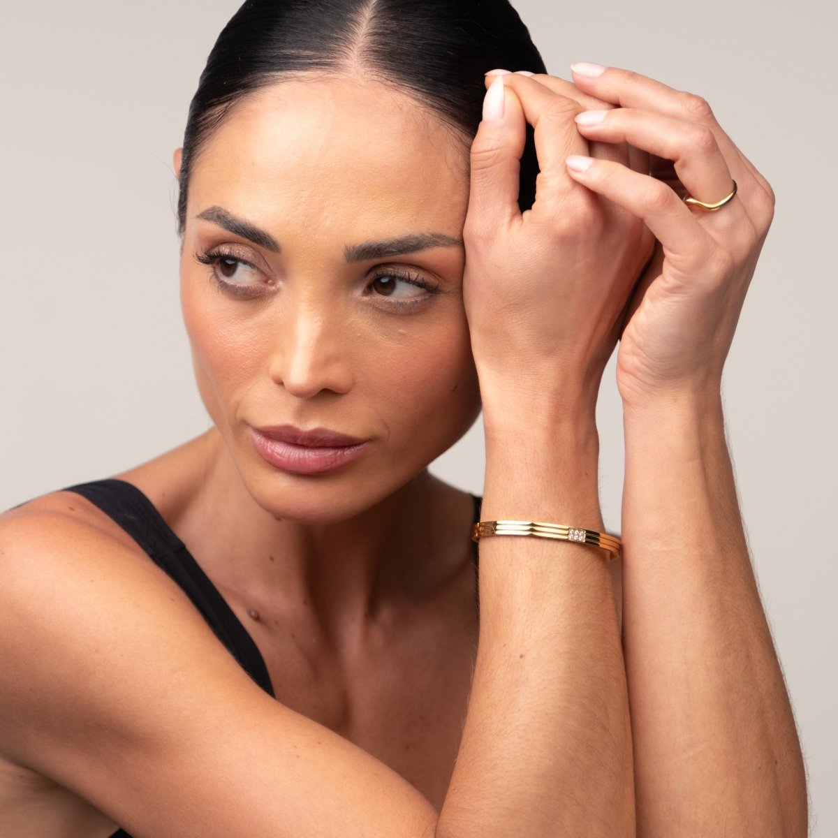 Bangle Hanna Bracelet Gold Plated 18K in 18K gold-plated – Meiva bracelet view 7