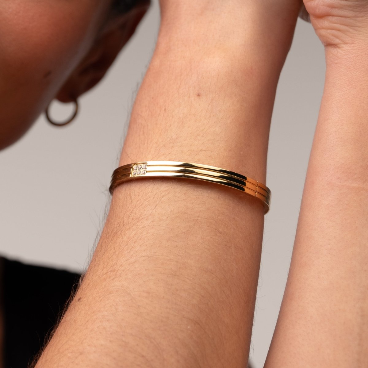 Bangle Hanna Bracelet Gold Plated 18K in 18K gold-plated – Meiva bracelet view 8