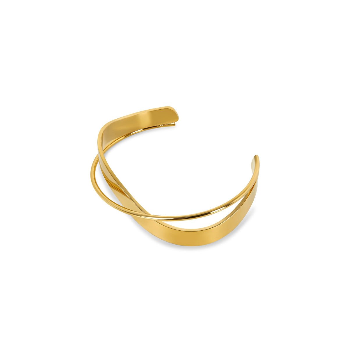 Bangle Inter Bracelet Gold Plated 18K in 18K gold-plated – Meiva bracelet