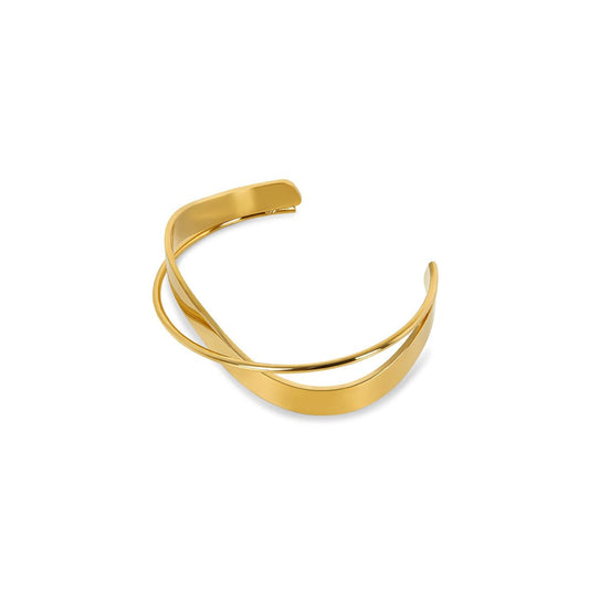 Bangle Inter Bracelet Gold Plated 18K in 18K gold-plated – Meiva bracelet