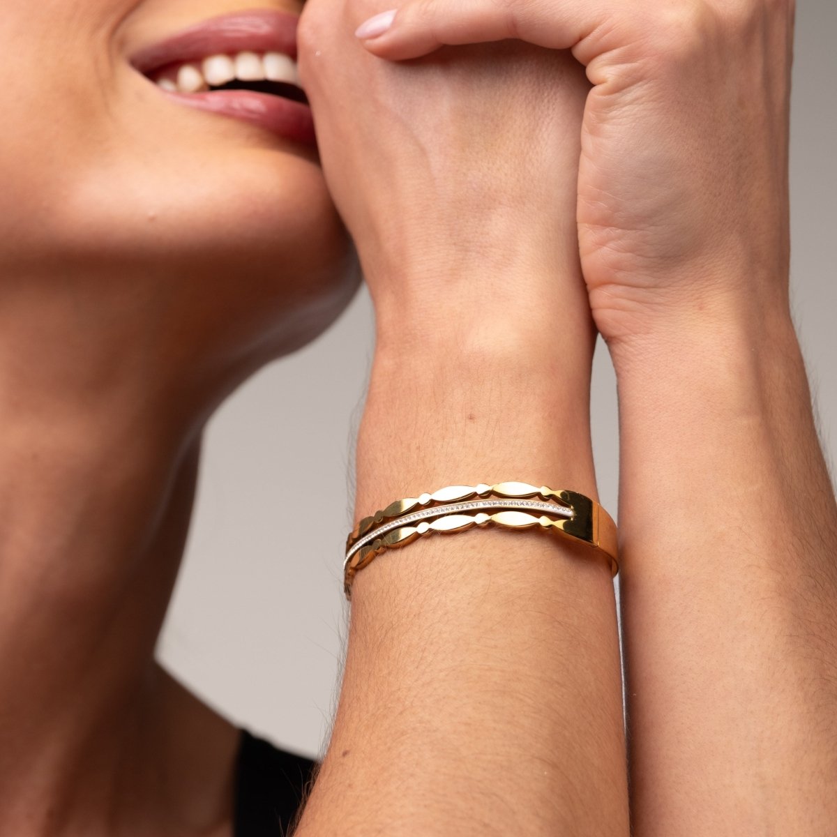 Bangle Madison Bracelet Gold Plated 18K in 18K gold-plated – Meiva bracelet view 7