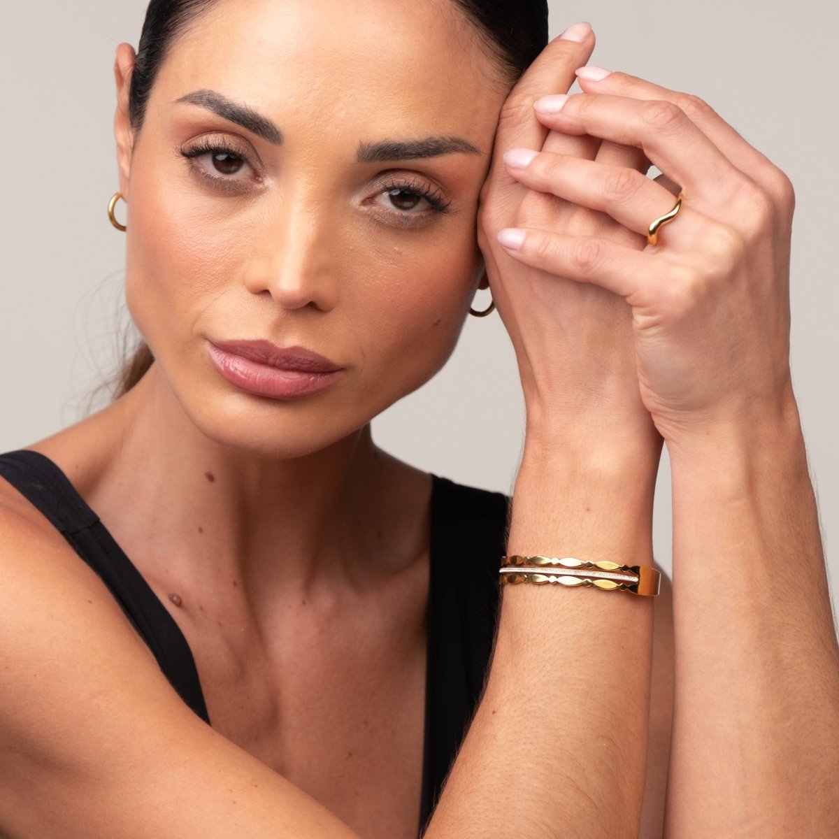 Bangle Madison Bracelet Gold Plated 18K in 18K gold-plated – Meiva bracelet view 8