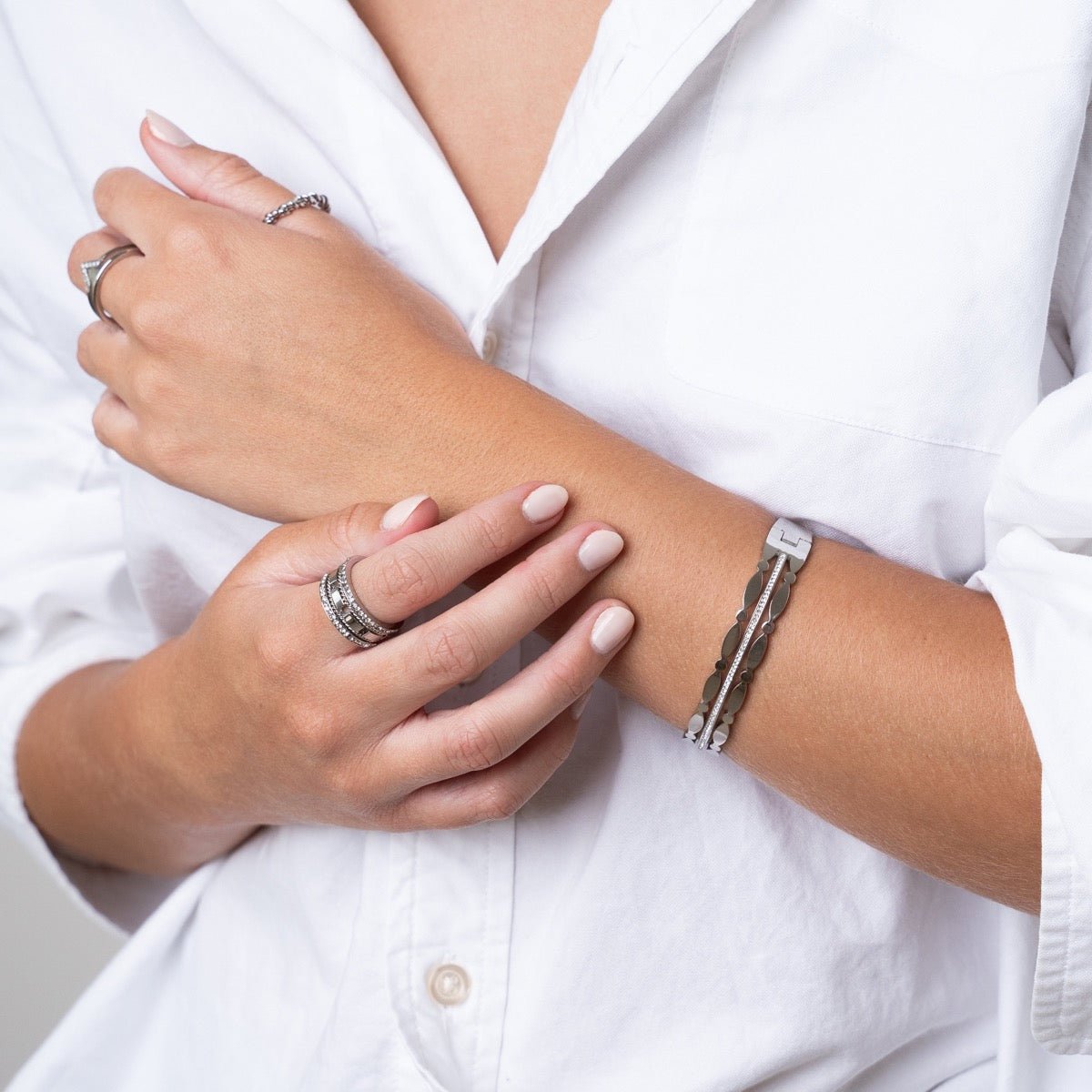 Bangle Madison Bracelet Silver – Meiva bracelet view 3