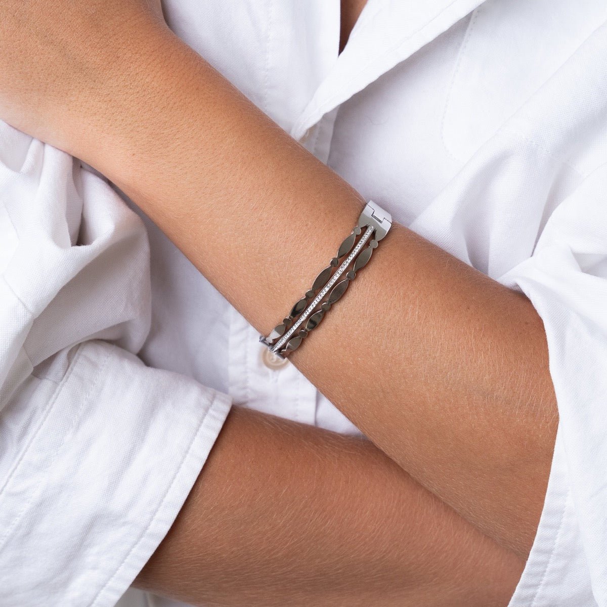 Bangle Madison Bracelet Silver – Meiva bracelet view 4