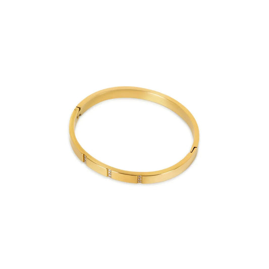 Bangle Minimal 18K Gold-Plated Cuff Bracelet in 18K gold-plated – Meiva bracelet