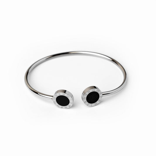 Bangle Onyx Cuff Bracelet Silver – Meiva bracelet